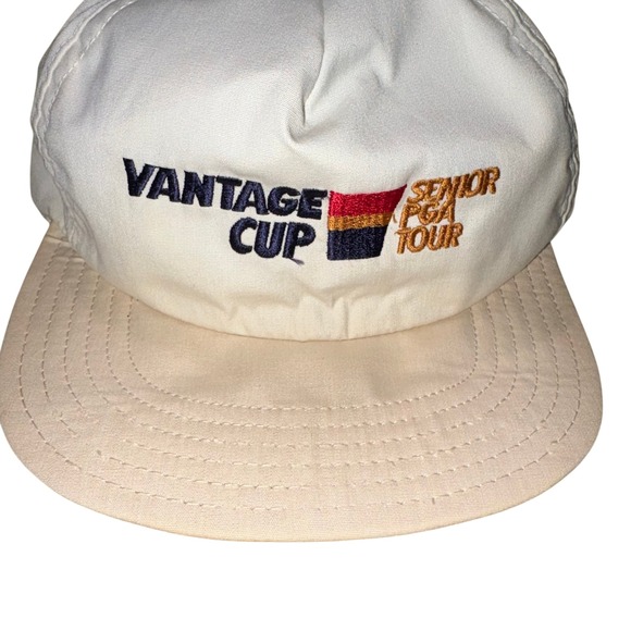 Vantage Cup Other - Vintage Golf Snapback Hat Vantage‎ Cup Senior PGA Tour OSFA White PGA Tour